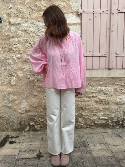 Maeva roze blouse