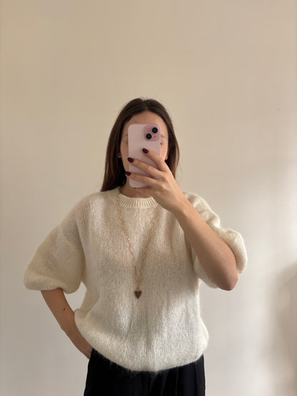 Sautoir coeur marron