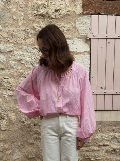 Maeva roze blouse