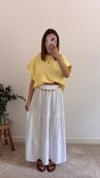 T-shirt Jeanne jaune