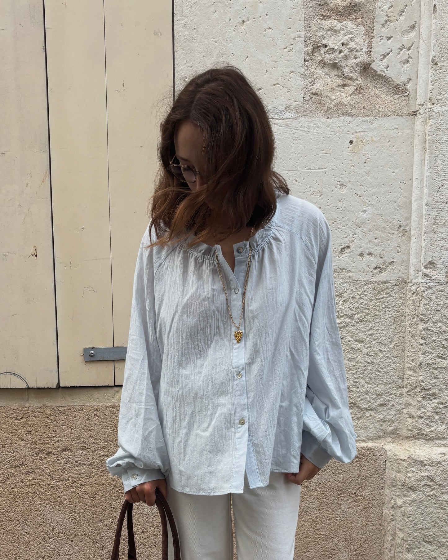 Blouse Maeva bleu ciel