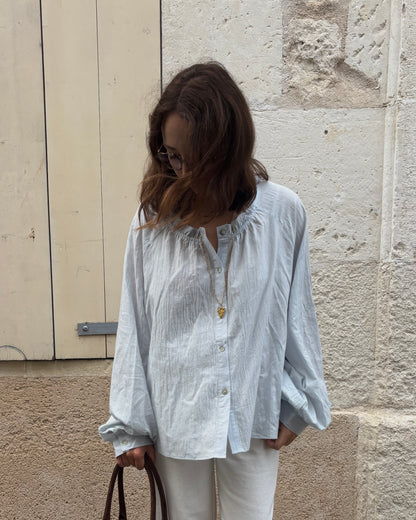 Blouse Maeva bleu ciel