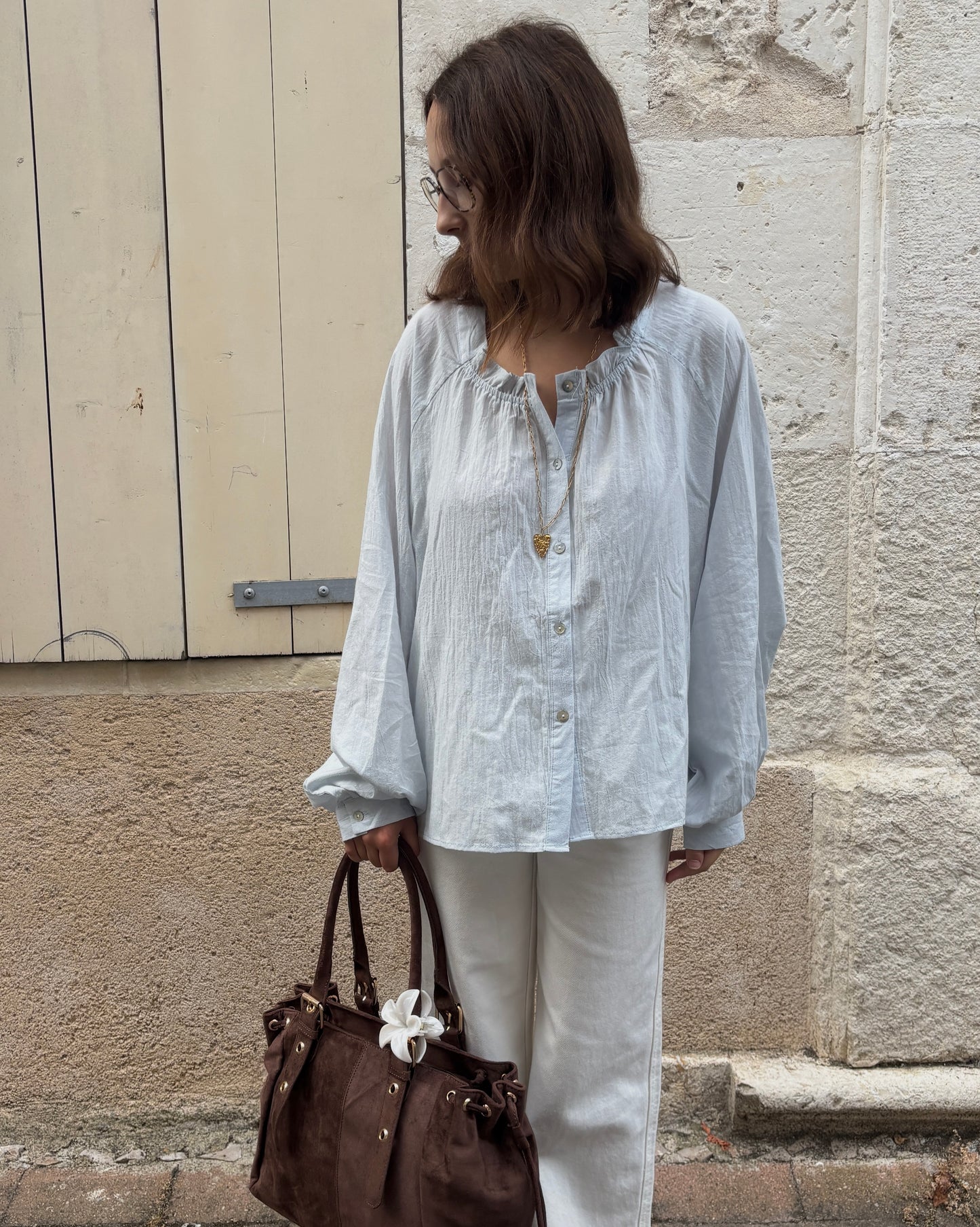 Blouse Maeva bleu ciel