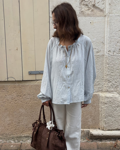 Blouse Maeva bleu ciel