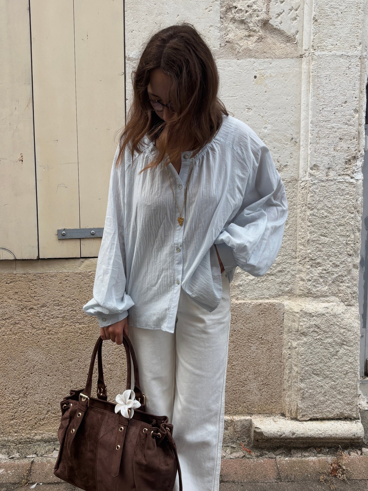 Blouse Maeva bleu ciel