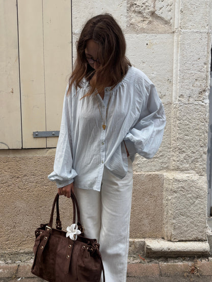 Blouse Maeva bleu ciel