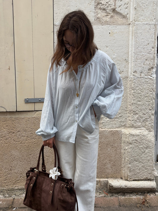 Blouse Maeva bleu ciel