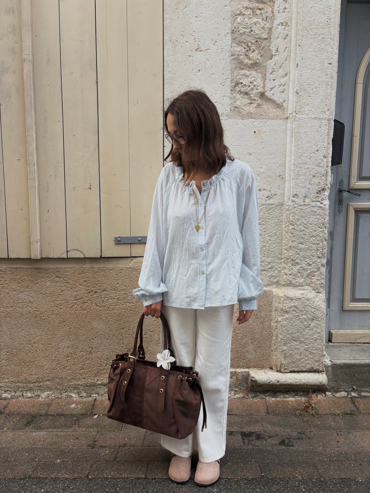 Blouse Maeva bleu ciel