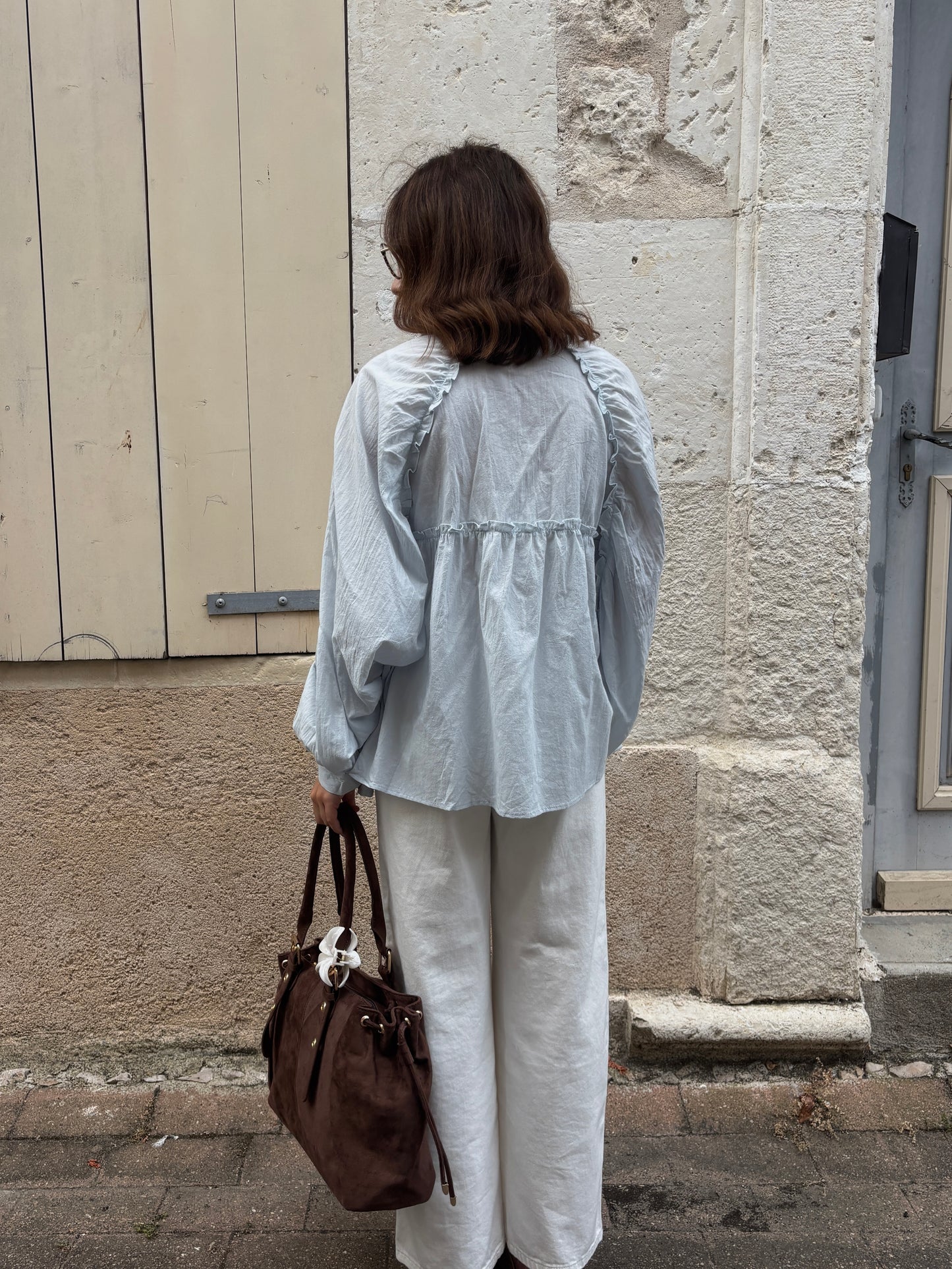 Blouse Maeva bleu ciel