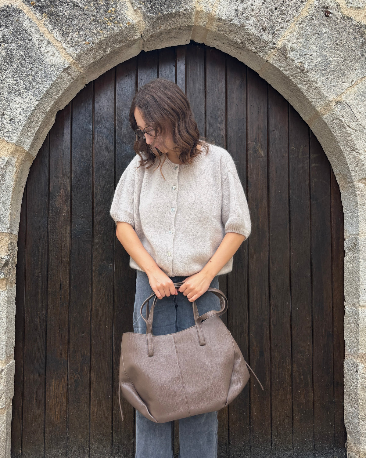 Lou beige cardigan
