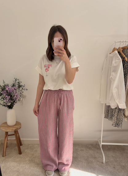 T-shirt Marie blanc