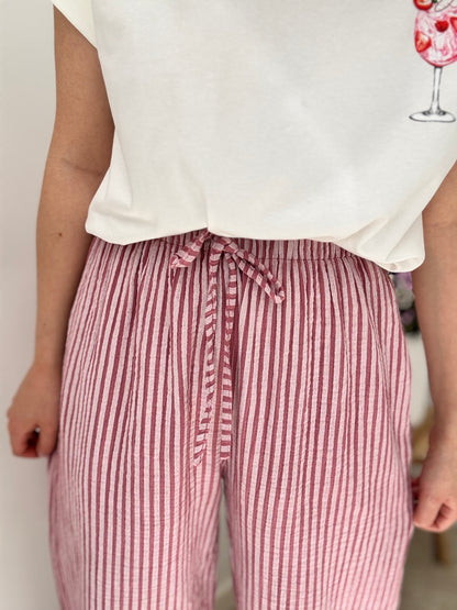 Pantalon Morgane rose