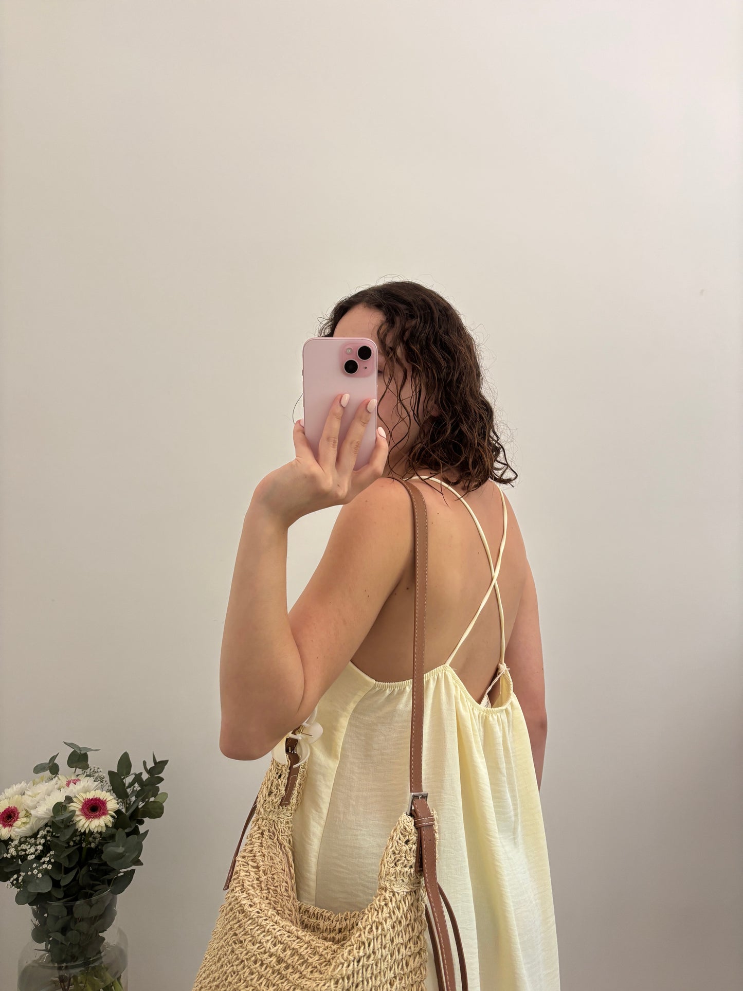 Aria jurk met open rug