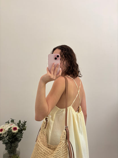 Aria jurk met open rug