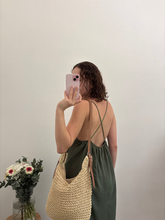 Aria backless dress