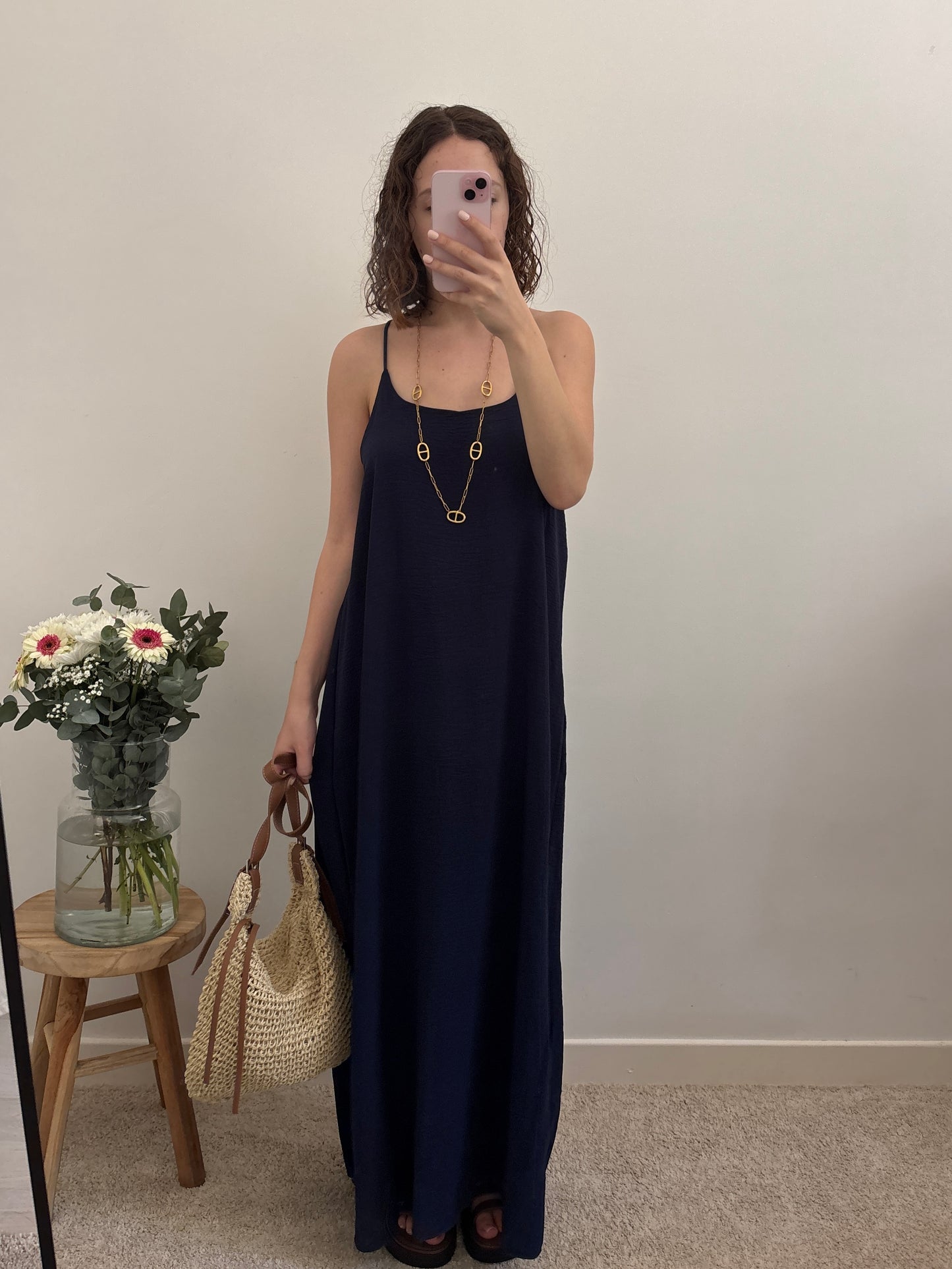 Aria jurk met open rug