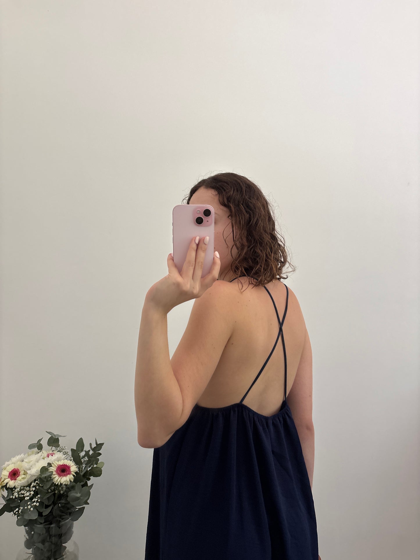 Aria jurk met open rug