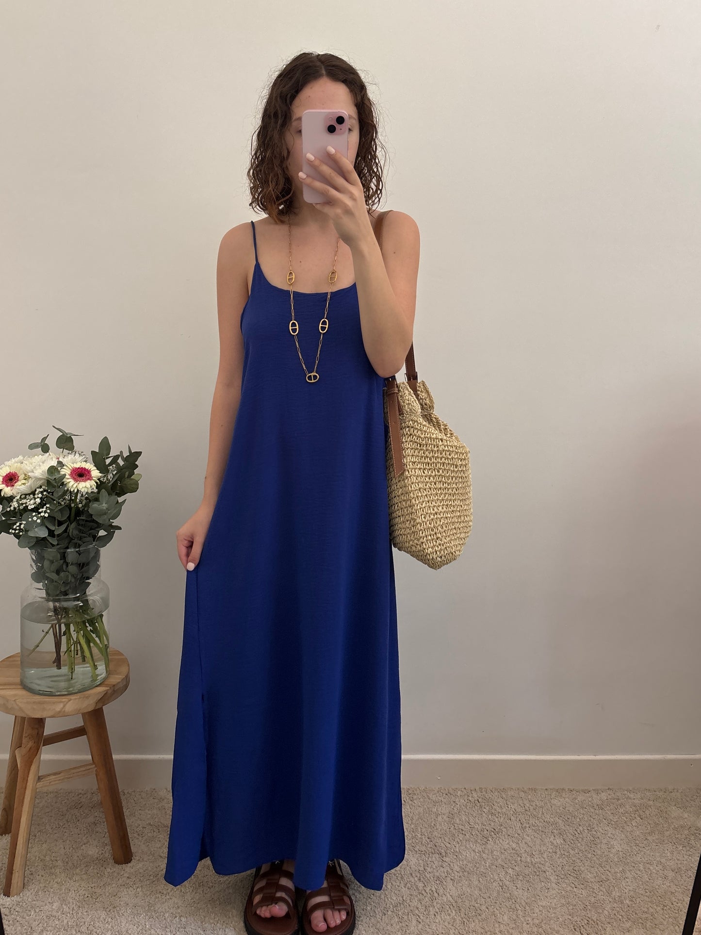 Aria jurk met open rug