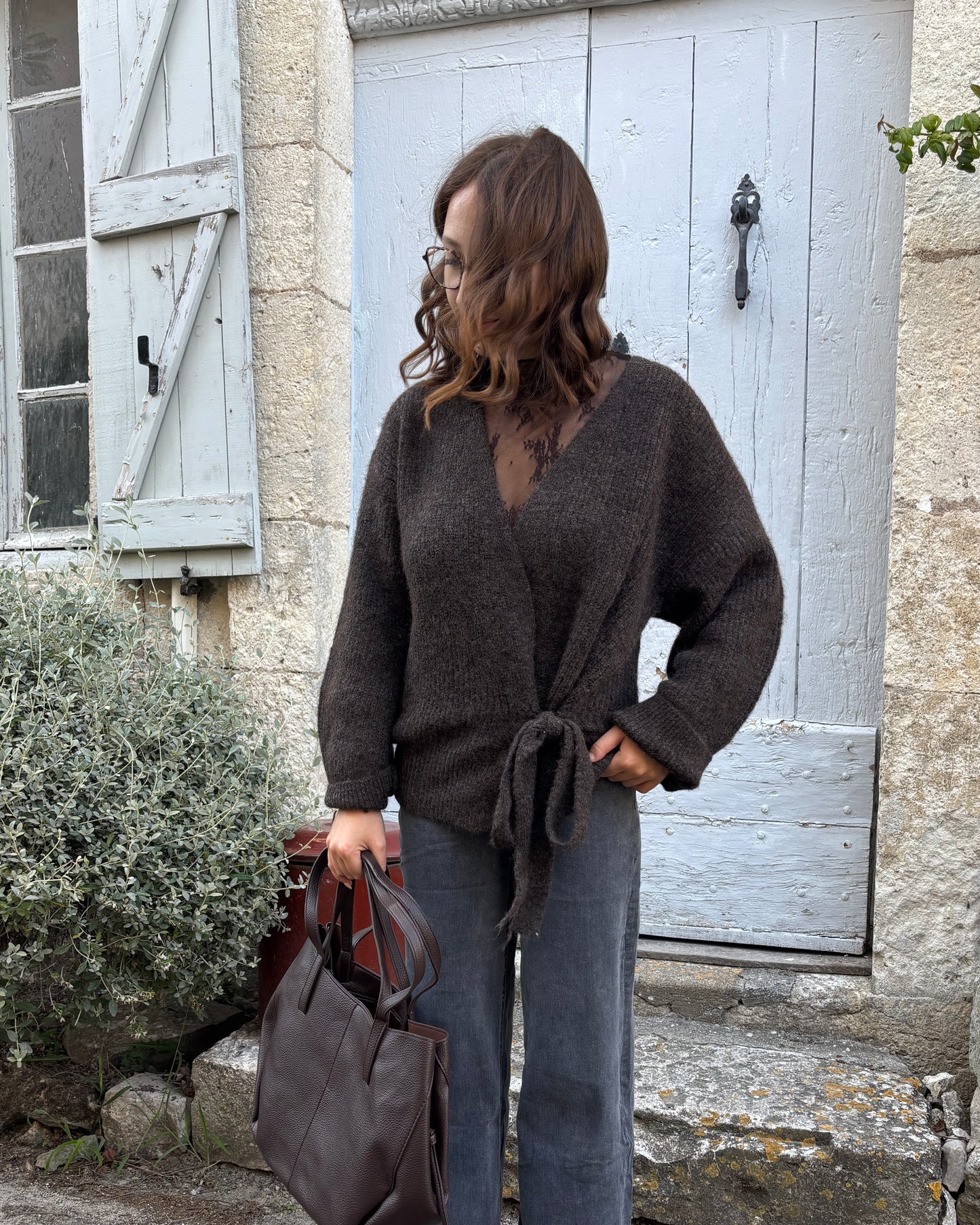Cardigan Armelle choco
