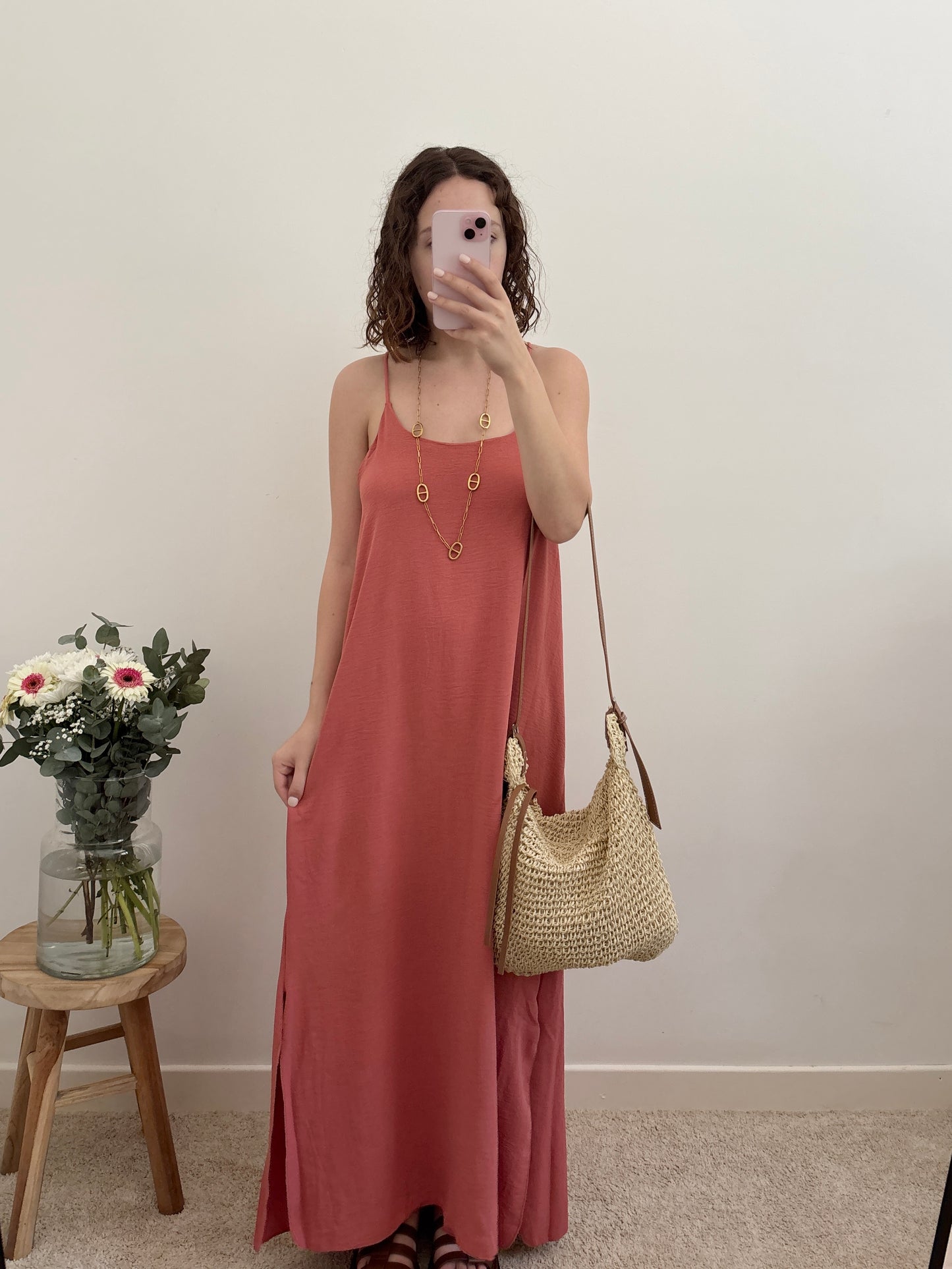 Aria jurk met open rug