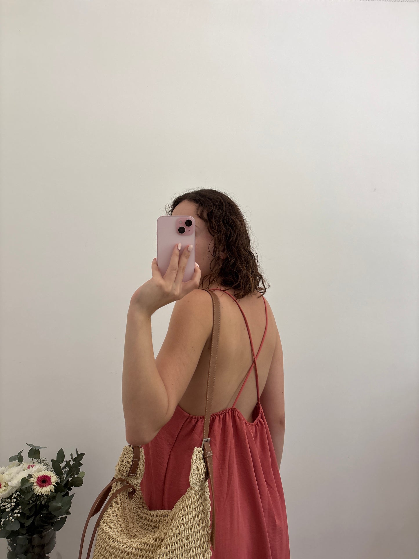 Aria jurk met open rug