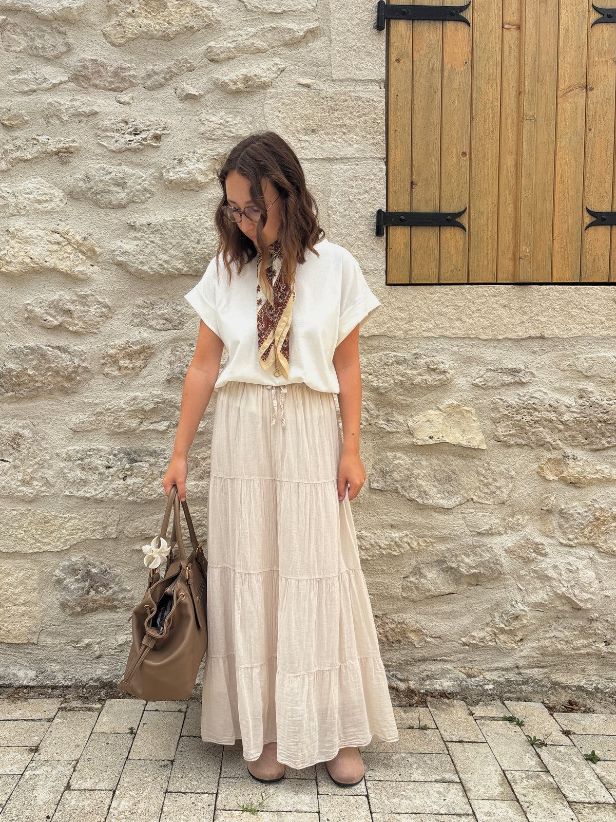 Jupe Angèle beige