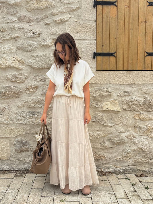 Jupe Angèle beige