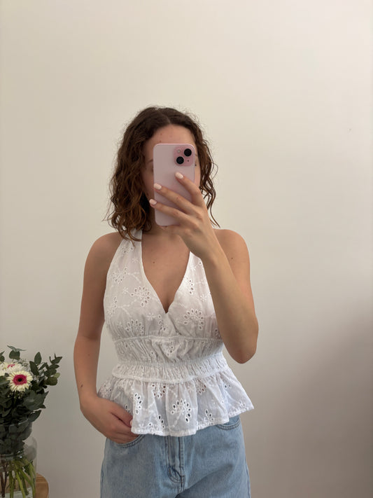 Top Candice blanc