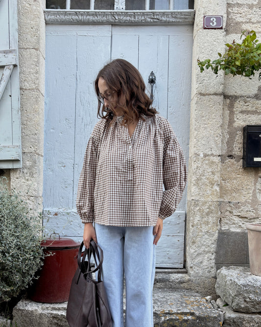 Blouse Charlie marron