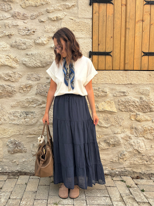 Jupe Angèle bleu
