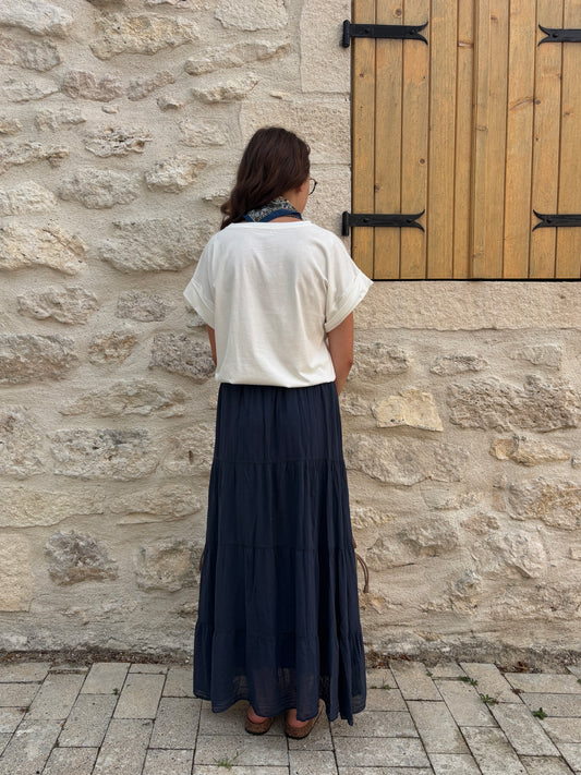 Jupe Angèle bleu
