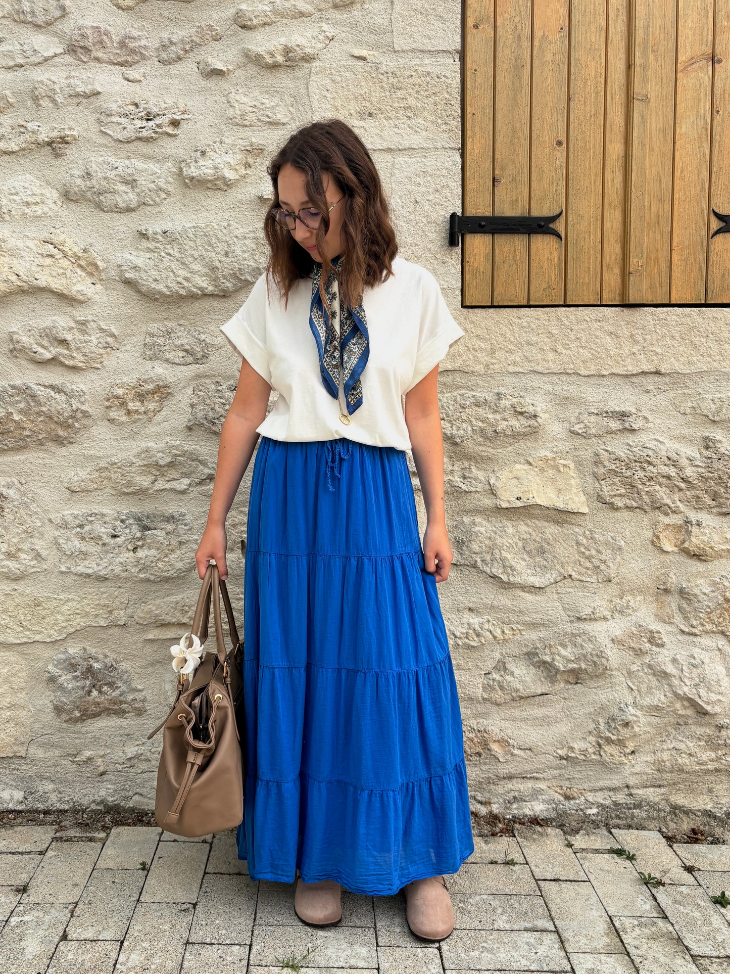 Jupe Angèle bleu