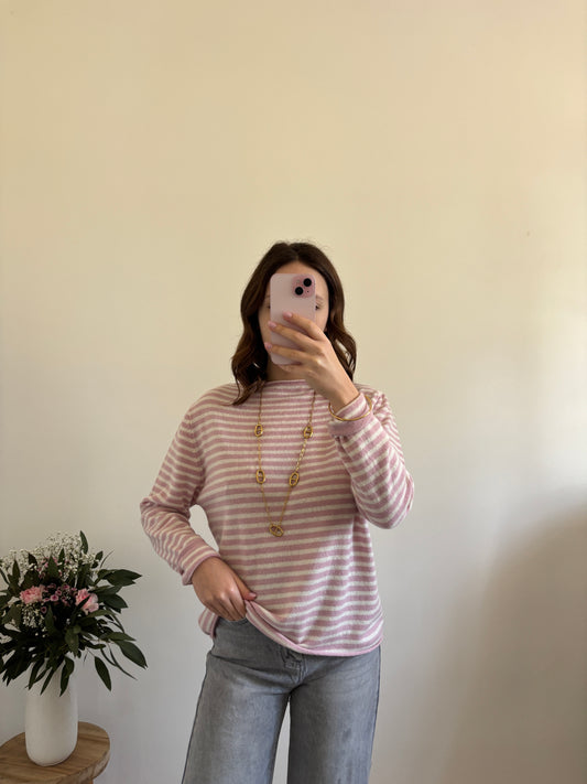 Pink sailor top