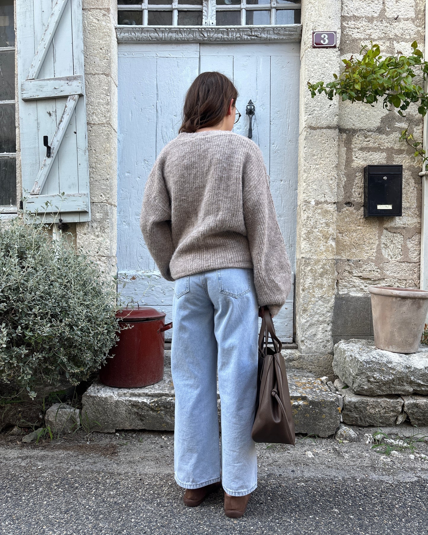 Cardigan Armelle taupe