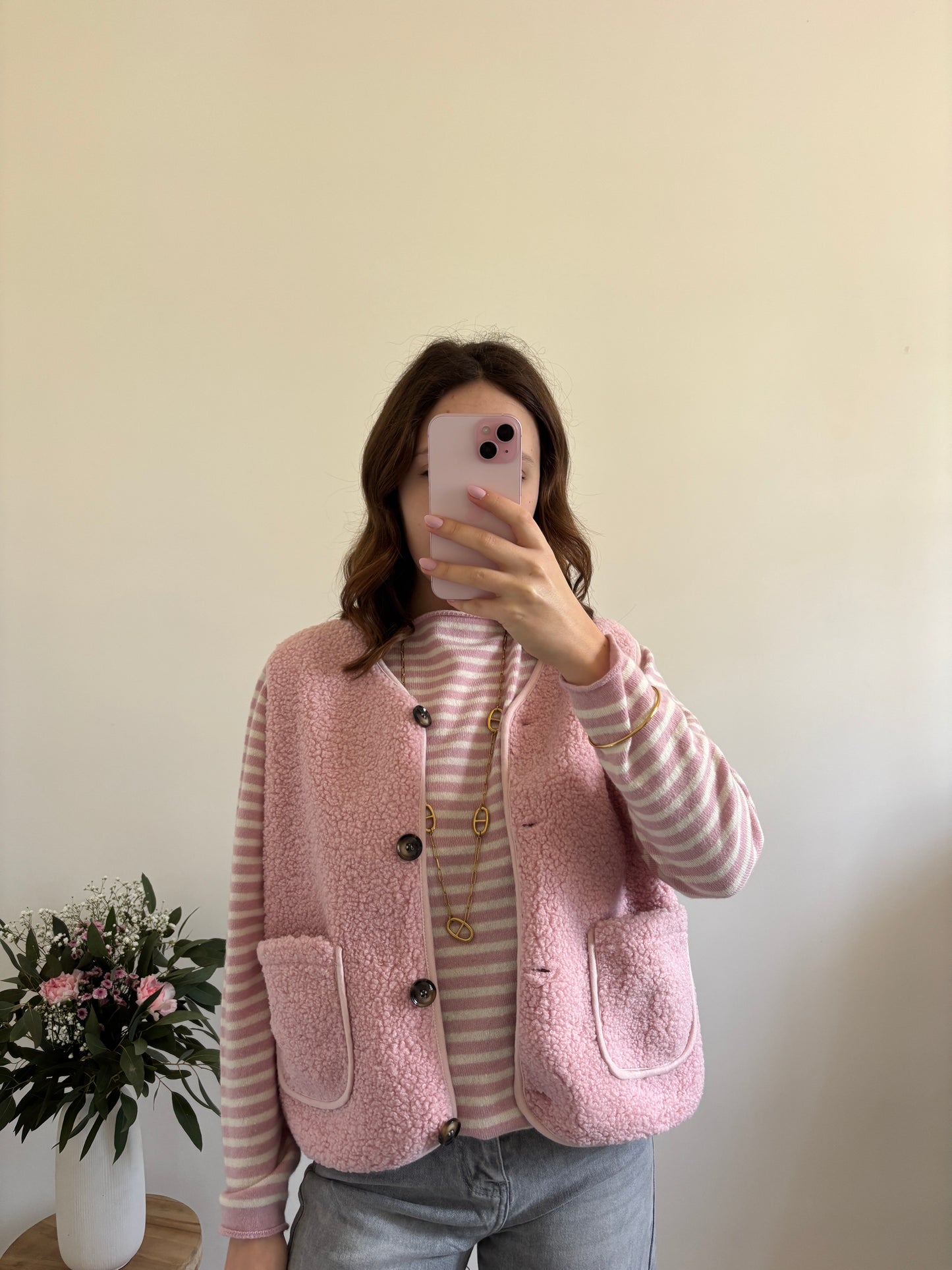 Pink Teddy Vest