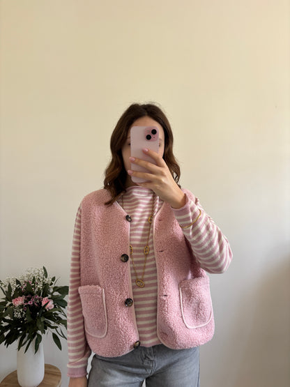 Pink Teddy Vest