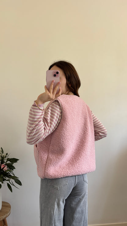 Pink Teddy Vest