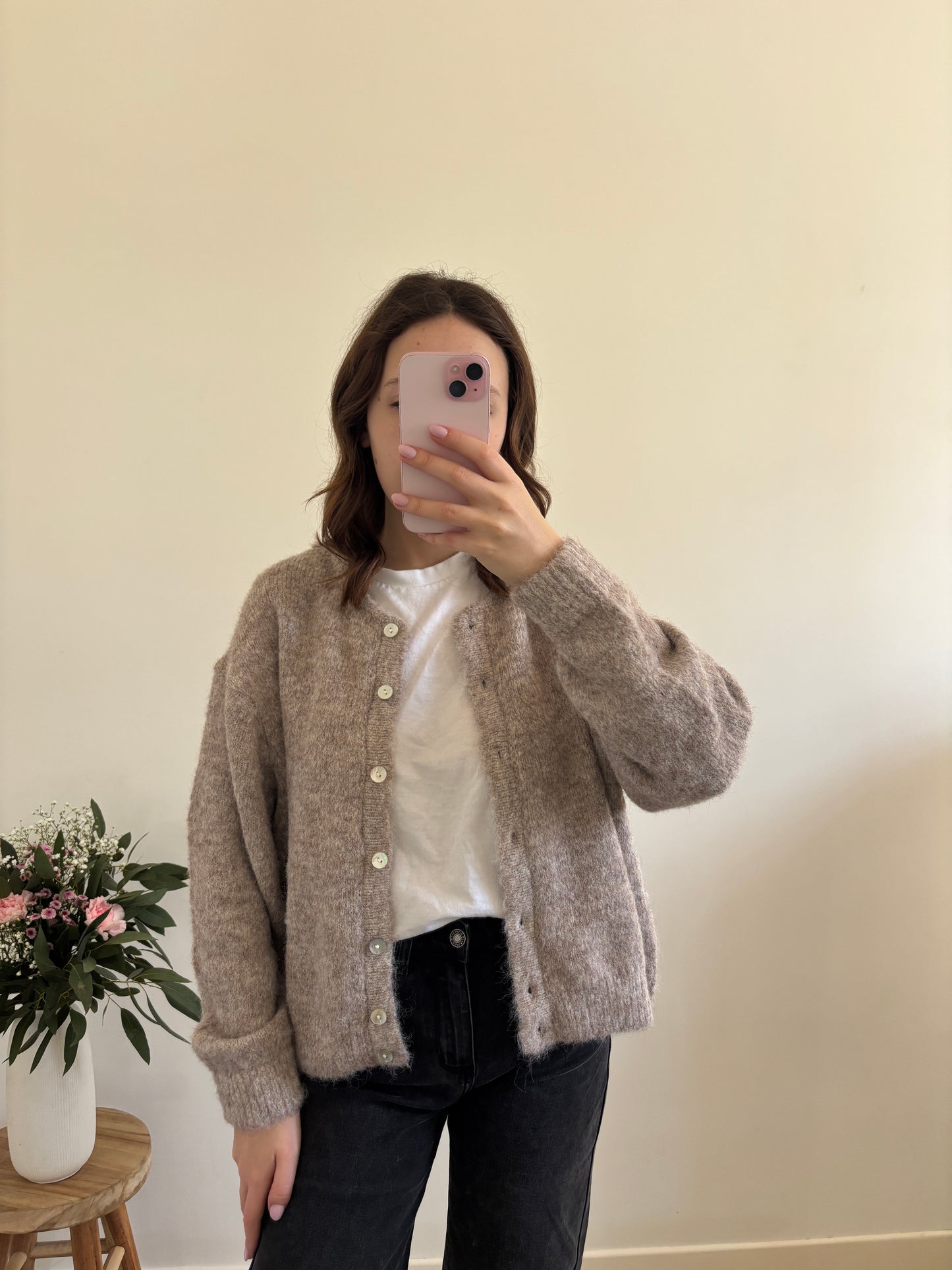 Lea taupe vest