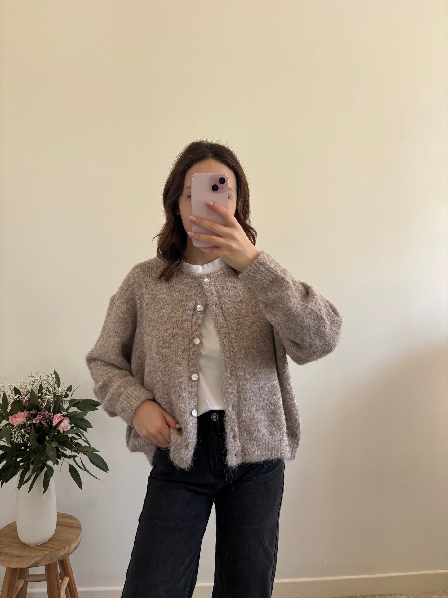 Lea taupe vest