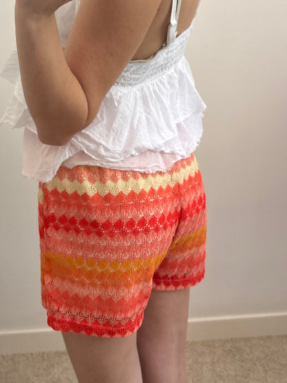 Oranje gehaakte short