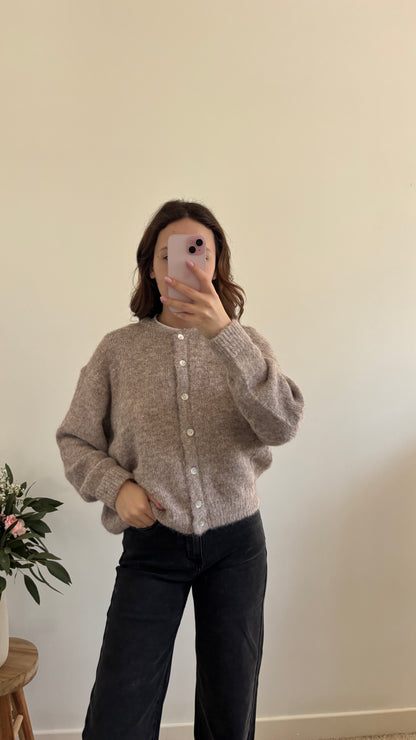 Lea taupe vest