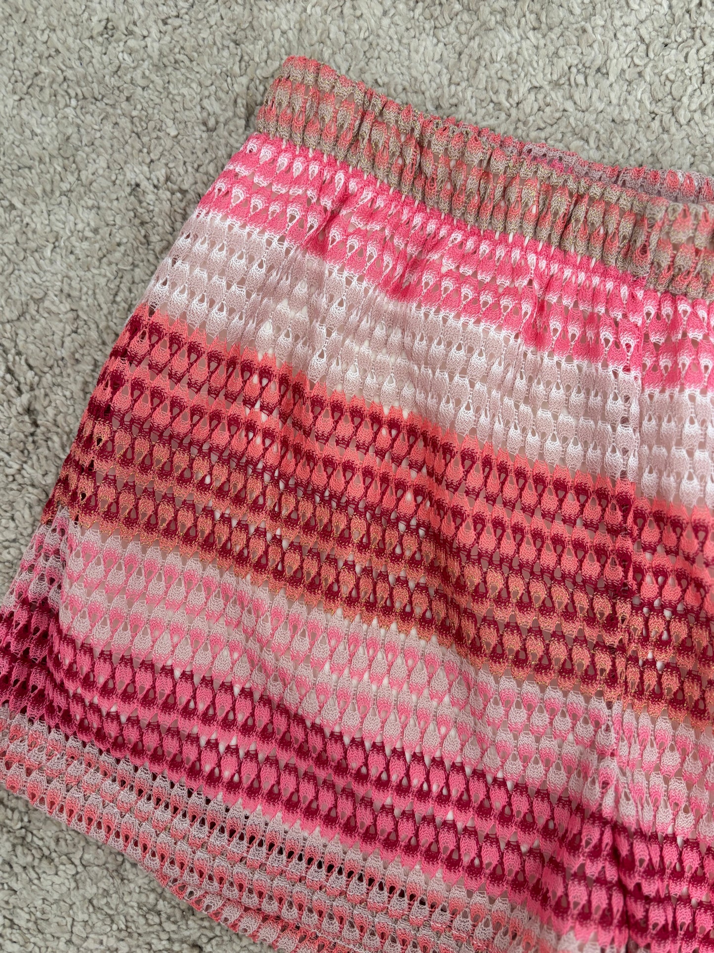 Roze gehaakte short