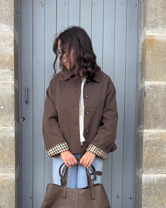 Brown Selena trench coat