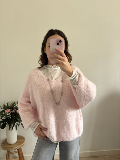 Roze Emeline trui