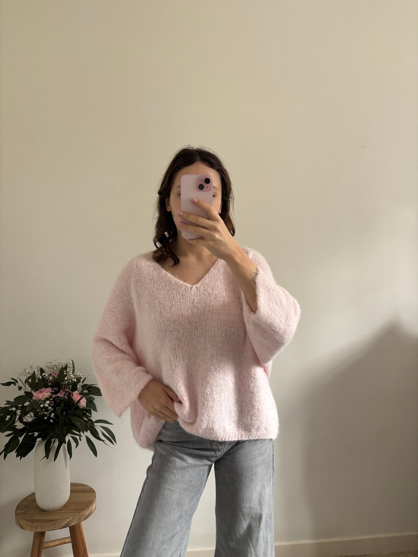 Roze Emeline trui