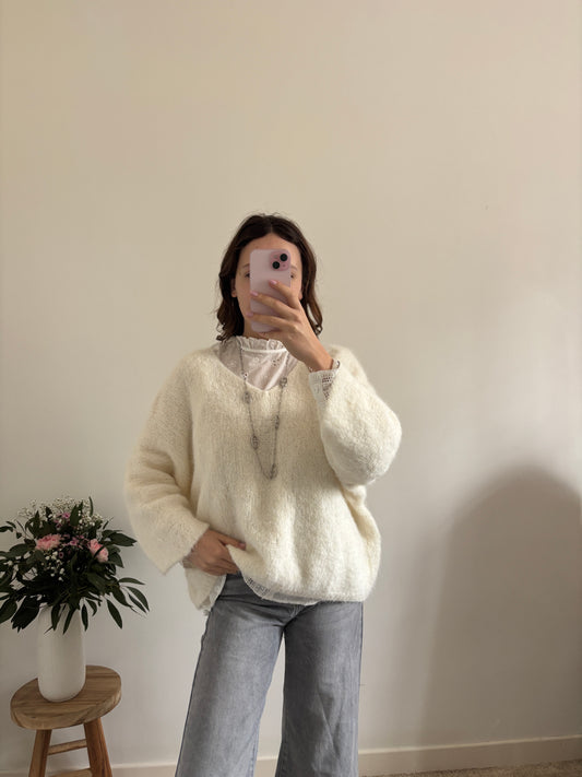 Pull Émeline écru