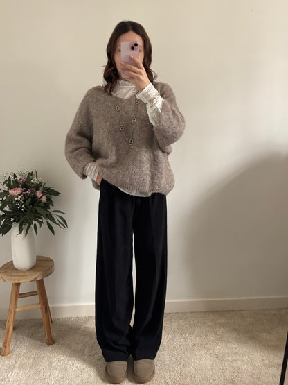 Taupe Emeline trui