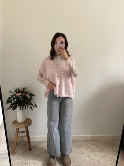 Juliette pink vest