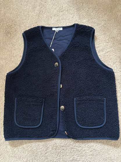Gilet Teddy bleu marine