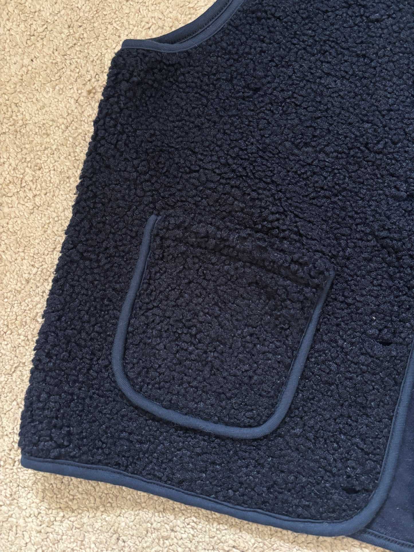 Gilet Teddy bleu marine